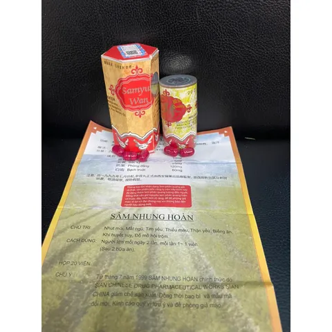 Sâm Nhung Hoàn Đỏ Samyum Wan - Thực Phẩm Chức Năng Hỗ Trợ Giấc Ngủ, Tim Mạch, Thận Yếu, Dinh Dưỡng Liên Hoàn
