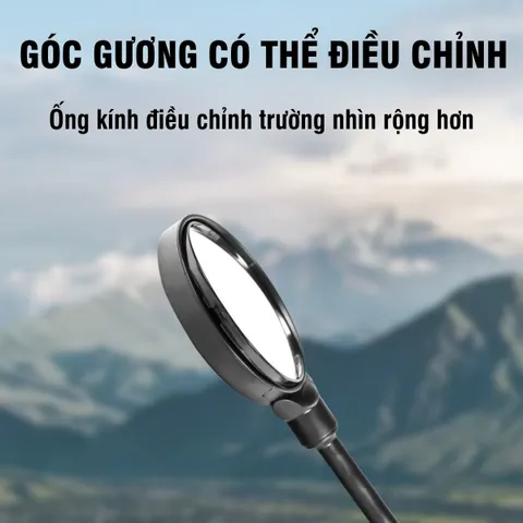 Gương Chiếu Hậu Xe Đạp PÊ ĐAN Siêu HD, Điều Chỉnh Ống Kính, Góc Nhìn Rộng, Gương Cầu Lồi, Phụ Kiện Xe Đạp Thể Thao