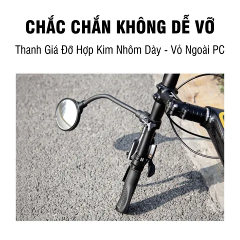 Gương Chiếu Hậu Xe Đạp PÊ ĐAN Siêu HD, Điều Chỉnh Ống Kính, Góc Nhìn Rộng, Gương Cầu Lồi, Phụ Kiện Xe Đạp Thể Thao