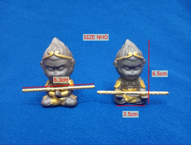 Tượng Tôn Ngộ Không Gốm Mini - Trang Trí Cá Cảnh, Quà Tặng Độc Đáo Cho Người Thân, Yêu Thích Văn Hóa Phương Đông