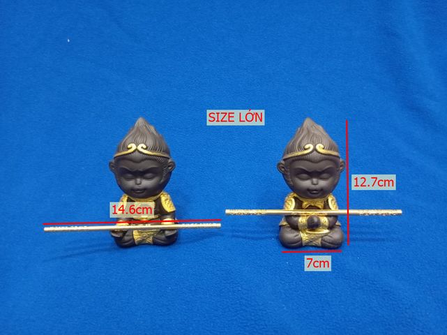 Tượng Tôn Ngộ Không Gốm Mini - Trang Trí Cá Cảnh, Quà Tặng Độc Đáo Cho Người Thân, Yêu Thích Văn Hóa Phương Đông