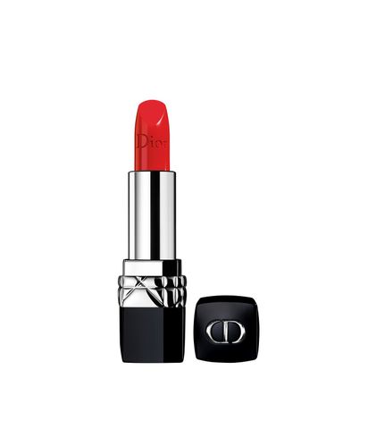 Son Dior Rouge 844 Trafalgar - Son Môi Đỏ Cam Tươi Mới Sang Trọng, Lên Màu Rực Rỡ, Không Kén Da, Chất Son Dưỡng Mịn Môi