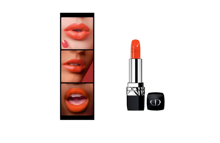 Son Dior Rouge 643 Stand Out - Thỏi Son Môi Cam Tươi Cao Cấp, Lì và Dưỡng Ẩm, Sang Trọng và Nổi Bật