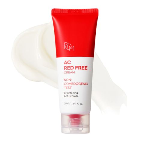 Kem Dưỡng B.O.M AC Red Free Cream 50ml - Giải Pháp Sáng Da Ngừa Mụn, Làm Dịu Và Kháng Khuẩn Cho Da Dầu Nhờn, Hàn Quốc