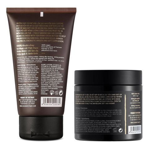 Combo Cocoon Tẩy Da Chết Cà Phê Cho Mặt & Toàn Thân - Bộ Sản Phẩm Làm Sạch Da Từ Hạt Cà Phê Đắk Lắk 150ml & 200ml