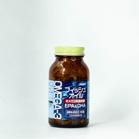 Viên Uống Dầu Cá Omega-3 Orihiro Nhật Bản Bổ Sung EPA DHA Hỗ Trợ Tim Mạch - 180 Viên Thực Phẩm Chức Năng