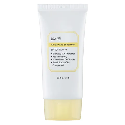 Kem chống nắng Klairs All-day Airy Sunscreen SPF50+ PA++++