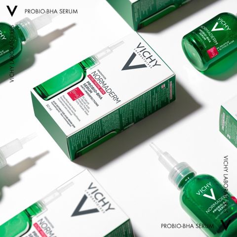 Tinh Chất Giảm Mụn Vichy Normaderm Serum Probio BHA – AHA 30ml - Giải Pháp Duy Trì Da Sáng Mịn, Ngăn Ngừa Mụn Nội Tiết