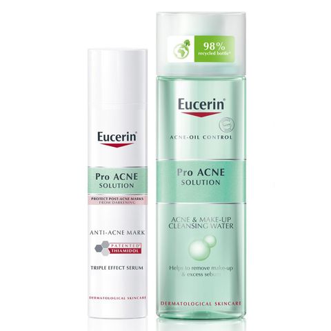 Combo nước tẩy trang và tinh chất Eucerin dành cho da mụn