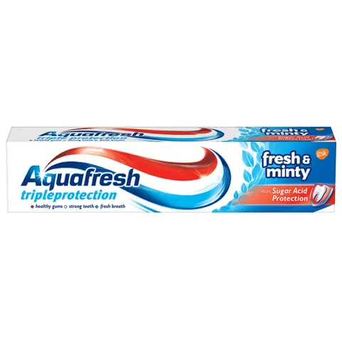 Kem đánh răng Aquafresh Fresh & Minty hương bạc hà the mát