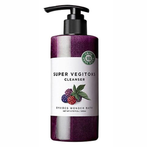 Sữa Rửa Mặt Rau Củ Byvibes Wonder Bath Super Vegitoks 300ml - Chiết Xuất Từ 100% Rau Củ Thiên Nhiên, Dưỡng Ẩm, Làm Sáng Da, Phù Hợp Da Nhạy Cảm