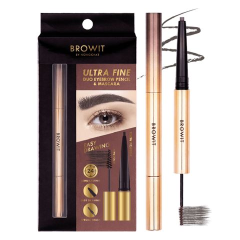 Chì Kẻ Mày & Mascara Mày 2in1 Browit Ultra Fine - Sản Phẩm Kẻ Mày Tự Nhiên Đẹp, Dưỡng Ẩm, Thương Hiệu Thái Lan