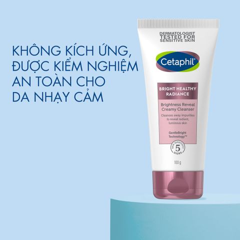 Sữa Rửa Mặt Cetaphil Bright Healthy Radiance 100g - Dưỡng Sáng Da, Làm Sạch Nhẹ Nhàng, Phù Hợp Mọi Loại Da, An Toàn Cho Da Nhạy Cảm