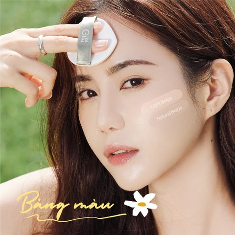 Phấn nước Gilaa Vegan Super Cover Cushion SPF50+ PA+++ 15g - Che phủ hoàn hảo, bảo vệ da ưu việt từ Hàn Quốc, phù hợp mọi tông da