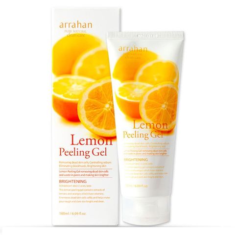 Gel Tẩy Tế Bào Chết Arrahan 180ml - Peeling Gel Từ Thiên Nhiên Hương Chanh, Tái Tạo Da Sáng Mịn, Phù Hợp Mọi Loại Da