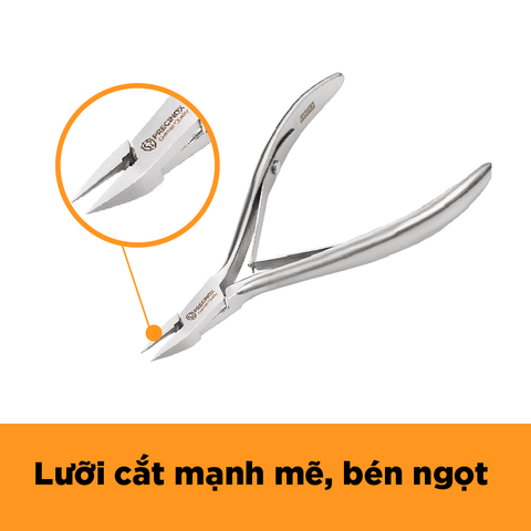 Kềm Cắt Móng Precinox G201 - Thép Không Gỉ Cao Cấp, 2 Lưỡi Gà - Dụng Cụ Làm Đẹp Chăm Sóc Móng Tay, Móng Chân, Móng Giả