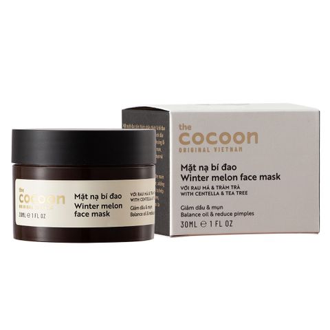 Mặt Nạ Bí Đao Cocoon 30ml - Giảm Mụn, Làm Dịu Da Từ Thương Hiệu Việt Nam - Dưỡng Da Nhạy Cảm, Thẩm Thấu Tự Nhiên