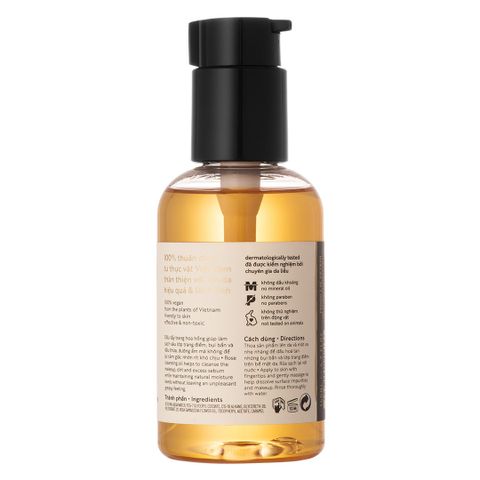 Dầu Tẩy Trang Cocoon Chiết Xuất Hoa Hồng 140ml - Rose Cleansing Oil Dưỡng Ẩm Sâu, Làm Sạch Da Mềm Mịn, Phù Hợp Mọi Loại Da