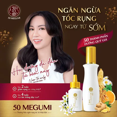 Tinh Chất 50 Megumi Dưỡng Tóc - Serum Ngăn Rụng Tóc Chiết Xuất Thiên Nhiên 120ml - Giải Pháp Cho Tóc Khỏe Mạnh