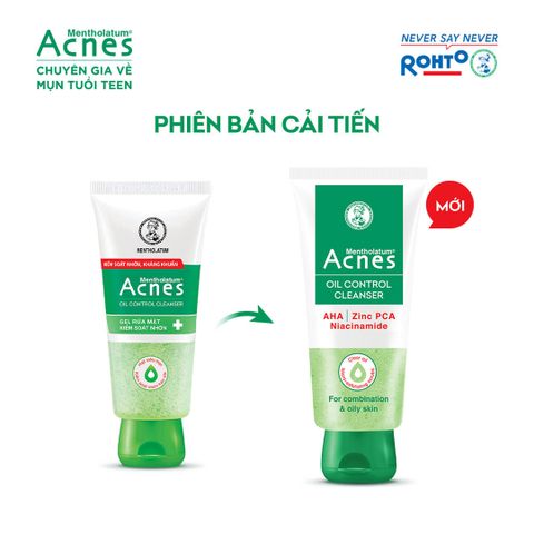 Sữa Rửa Mặt Acnes Oil Control Cleanser 50g - Gel Kiểm Soát Nhờn Dành Cho Da Dầu, Ngăn Ngừa Mụn, Lỗ Chân Lông Sạch Sẽ