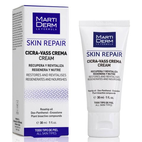 Kem Dưỡng Tái Tạo Da Nhạy Cảm MartiDerm Skin Repair Cicra Vass 30ml - Giúp Làm Dịu, Cung Cấp Dưỡng Ẩm và Củng Cố Hàng Rào Bảo Vệ Da