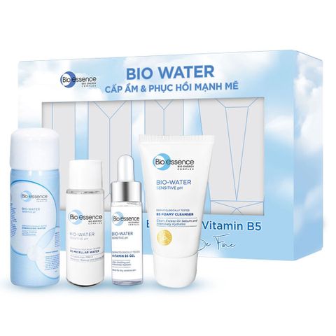 Bộ 4 sản phẩm Bio-essence Bio Water hỗ trợ cấp ẩm và phục hồi da