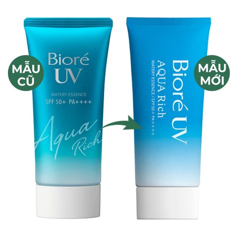 Essence Chống Nắng Bioré UV Aqua Rich Màng Nước Dưỡng Ẩm Da SPF50+/PA++++ - Bảo Vệ Da, Ngăn UV, Dưỡng Ẩm Mịn Mượt, Nhật Bản