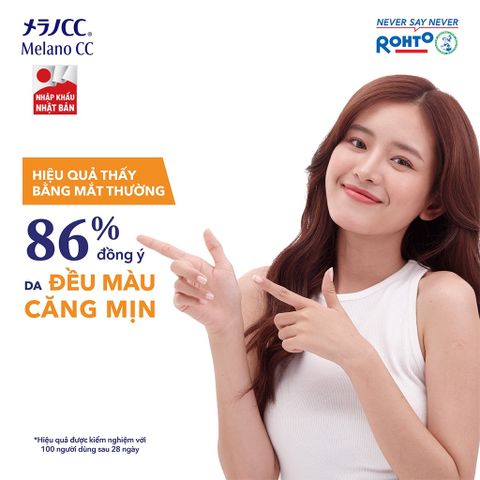 Mặt Nạ Dưỡng Sáng Melano CC - 28 Miếng Cấp Ẩm, Làm Mờ Đốm Nâu, Chiết Xuất Vitamin C, E Giúp Da Rạng Rỡ Tự Nhiên