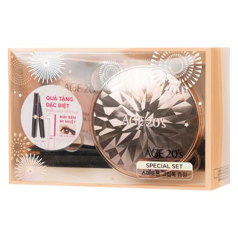 Phấn Nền Lạnh Kim Cương AGE 20's Essence Cover Pact Diamond Original SPF 50+/PA+++ 12.5g - Trang Điểm Tự Nhiên Dưỡng Da Kiềm Dầu