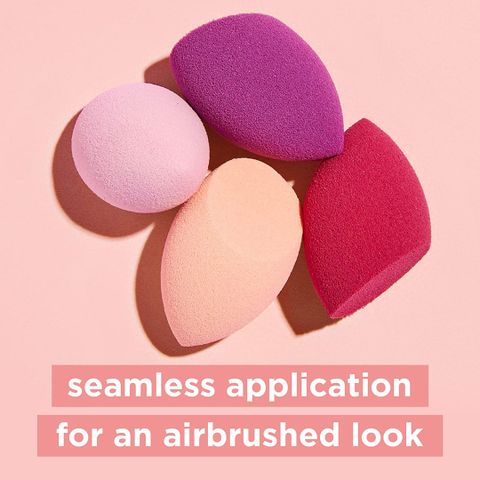 Set 4 Mút Trang Điểm Mini Real Techniques - Miracle Complexion Sponges Đa Năng, Dễ Dàng Mang Theo Du Lịch, Lớp Nền Mịn Màng