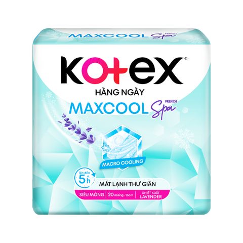 Băng vệ sinh Kotex MAX COOL French Spa 20 miếng