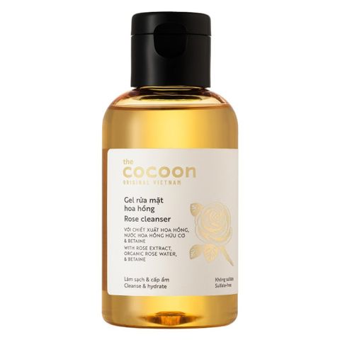 Gel Rửa Mặt Cocoon Hoa Hồng 140ml - Sữa Rửa Mặt Chiết Xuất Tự Nhiên, Dịu Nhẹ, Cấp Ẩm Và Làm Sạch Sâu Da