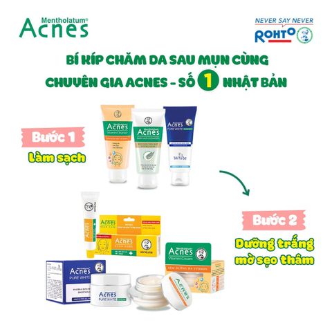 Kem Dưỡng Acnes Vitamin Sáng Da 40g - Kem Mờ Sẹo Thâm, Phục Hồi Da Sau Mụn, Dưỡng Ẩm, Giúp Da Sáng Mịn, Thương Hiệu Nhật Bản