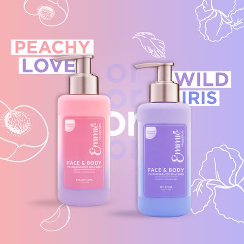 Kem Dưỡng Sáng Da Face & Body 7% Niacinamide Emulsion - Hương Peachy Love 230g - Cấp Ẩm Sâu, Cải Thiện Đốm Nâu, Phù Hợp Mọi Loại Da