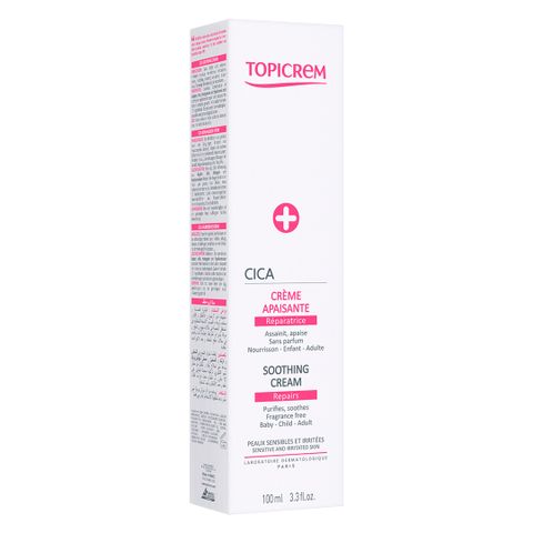 Kem Dưỡng Topicrem CICA 40ml - Kem Phục Hồi Và Làm Dịu Da Cho Trẻ Sơ Sinh, Trẻ Em, Người Lớn, Da Nhạy Cảm, Dưỡng Ẩm 24 Giờ