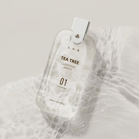 Nước Tẩy Trang S.O.B Tea Tree 300ml - Giải Pháp Làm Sạch Da Nhạy Cảm, Giảm Mụn, Không Gây Kích Ứng, Dưỡng Ẩm Tự Nhiên