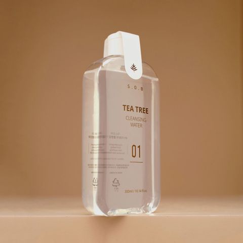 Nước Tẩy Trang S.O.B Tea Tree 300ml - Giải Pháp Làm Sạch Da Nhạy Cảm, Giảm Mụn, Không Gây Kích Ứng, Dưỡng Ẩm Tự Nhiên