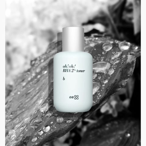 Toner Nước Hoa Hồng oh!oh! 2% BHA Tẩy Tế Bào Chết, Làm Sạch 75ml - Lý Tưởng Cho Da Dầu, Ngừa Mụn, Tăng Cường Độ Sáng Da