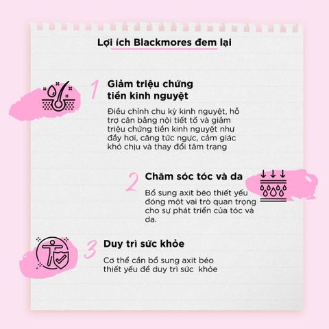 Viên Uống Tinh Dầu Hoa Anh Thảo Blackmores 190 Viên - Hỗ Trợ Cân Bằng Nội Tiết Tố, Làm Đẹp Da Tóc Cho Phụ Nữ