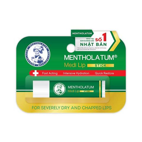 Son dưỡng Mentholatum Medi Lip Stick chuyên biệt cho môi khô nứt