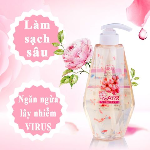Sữa Tắm Avatar Jojoba Bông Hoa 750ml - Dưỡng Ẩm, Ngăn Ngừa Lão Hóa, Hương Thơm Nữ Tính Chăm Sóc Da Nhật Bản