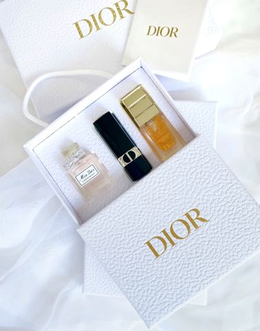 Set Quà Tặng Dior Cao Cấp - Serum, Nước Hoa Miss Dior Blooming Bouquet & Son Dior 999 Satin (5ML+5ML+1.5G) 723177