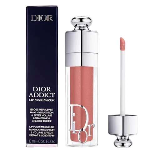 Son Dưỡng Dior Addict Lip Maximizer 038 - Hồng Nude, Bổ Sung Collagen & Dưỡng Ẩm, SPF10, Giúp Môi Mềm Mại & Sáng Đẹp
