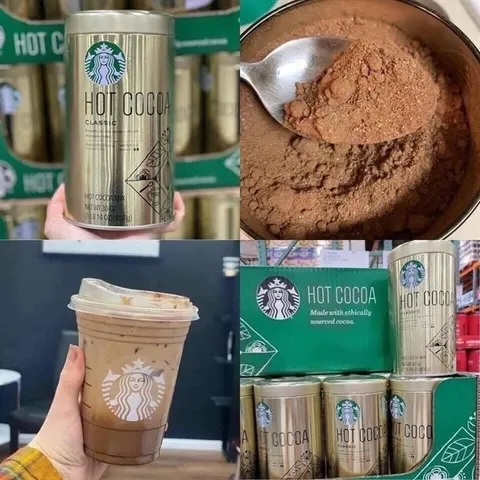 Bột Cacao Socola Hot Cocoa Classic Starbucks 850G - Hương Vị Đậm Đà, Sản Phẩm Làm Đẹp Từ Thiên Nhiên, Dùng Cho Mọi Đối Tượng