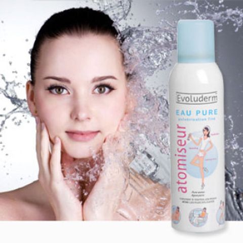 Xịt Khoáng Dưỡng Da Evoluderm Eau Pure 150ml - Nước Khoáng Tự Nhiên Cấp Ẩm, Làm Dịu Da Hỏng Kích Ứng Từ Pháp