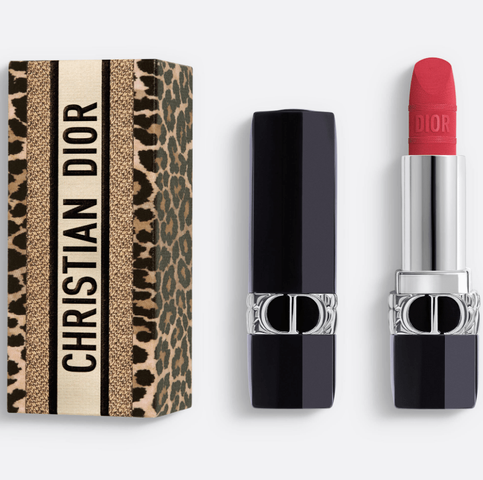 Son Dior Rouge Mitzah Velvet 757 Pink Paw Limited Edition - Son Lì Cao Cấp Màu Hồng Đỏ Đất, Chất Nhung Mịn, Dưỡng Ẩm Cho Môi