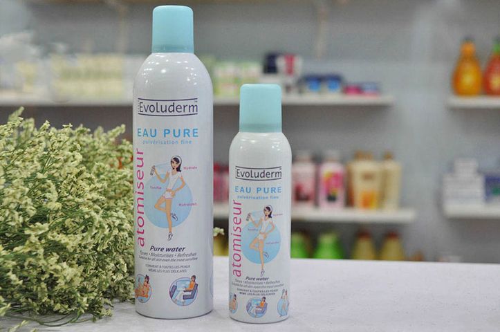 Xịt Khoáng Dưỡng Da Evoluderm Eau Pure 150ml - Nước Khoáng Tự Nhiên Cấp Ẩm, Làm Dịu Da Hỏng Kích Ứng Từ Pháp