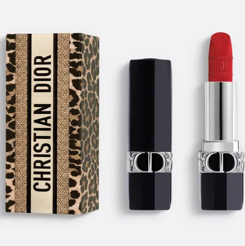 Son Dior Rouge Mitzah Velvet 999 Limited Edition đỏ tươi - Son lì cao cấp, chất son mịn màng, quyến rũ, phù hợp mọi tông da, xuất xứ Pháp.