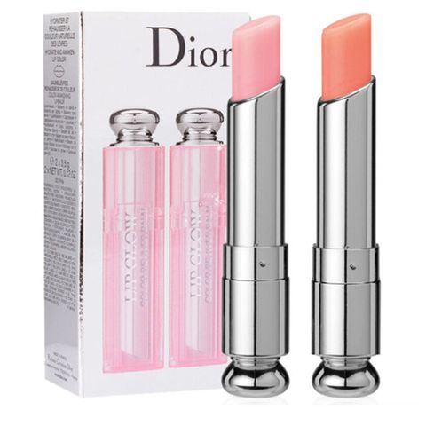 Set Son Dưỡng Môi Dior Addict Lip Glow 001 Hồng & 004 Cam - Dưỡng Ẩm Mịn Mượt, Chống Nắng SPF 10, Hương Kẹo Ngọt, Sang Trọng 723188