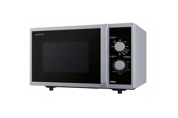 Lò Vi Sóng Sharp R-G322VN-S 23L Có Nướng & Hâm Nóng 800W - Thiết Kế Tiện Lợi, Điều Khiển Dễ Dàng, Xuất Xứ Nhật Bản
